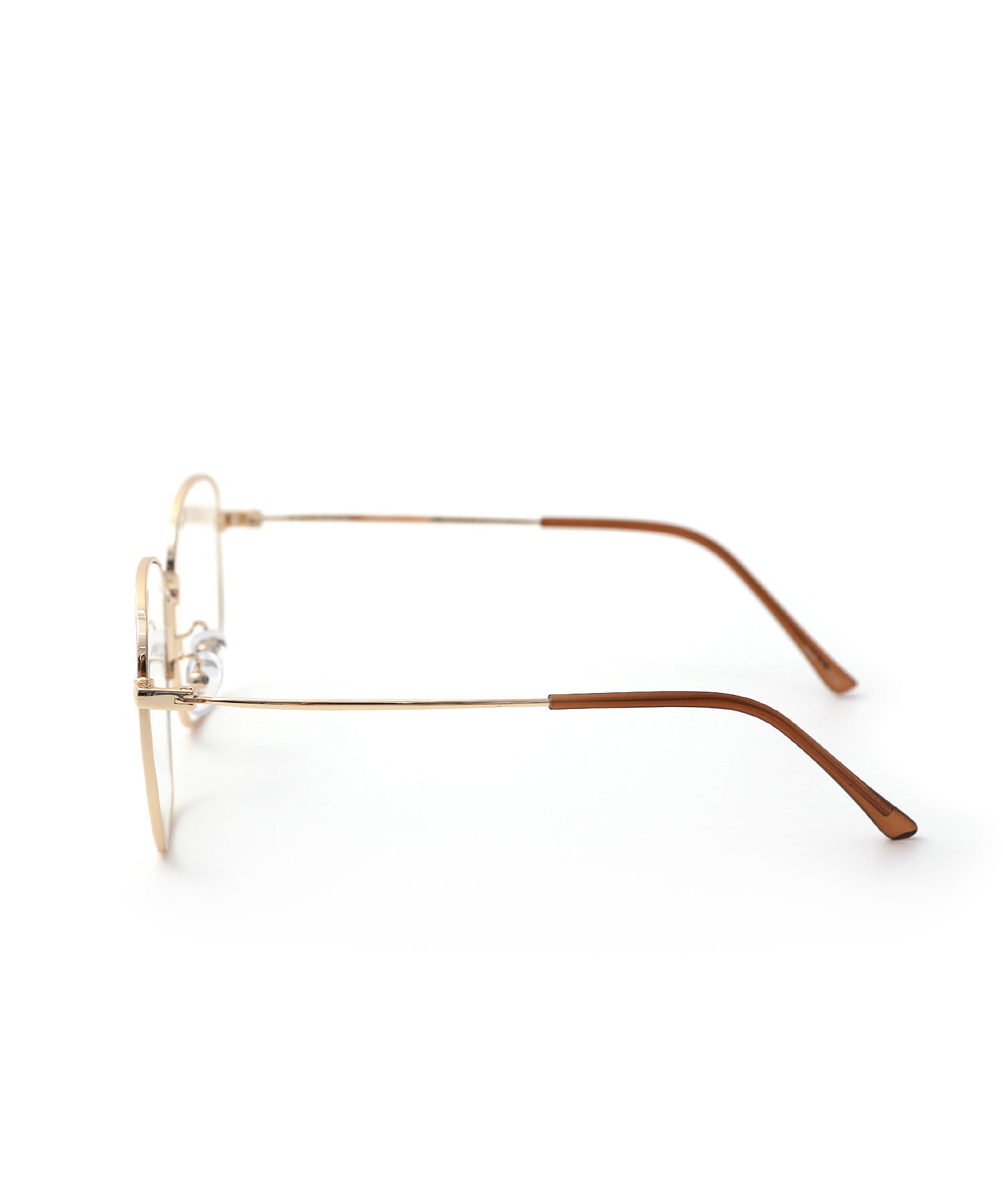 colleca la「メタルフレーム 大きめレンズめがね/伊達メガネ」|メガネ|