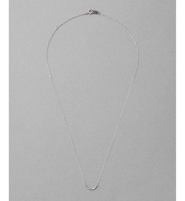 ete「[レイヤード] K10WG クレセントムーン ネックレス」|ネックレス|