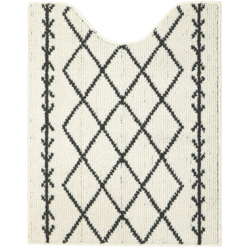 BACKYARD FAMILY「ヨコズナ トイレマット ロング 通販 おしゃれ 洗える 約 80 &times; 65cm トイレ用マット」|トイレタリー・ランドリーグッズ|ホワイト1