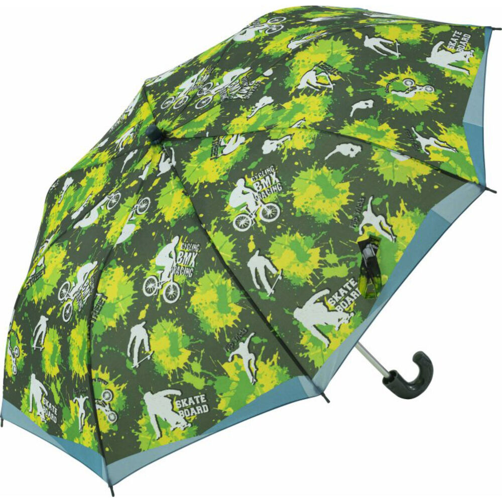 BACKYARD FAMILY「折りたたみ傘 キッズ 50cm 通販 傘 かさ 50センチ 雨傘 アンブレラ 子供 子ども 女の子」|傘|グリーン1