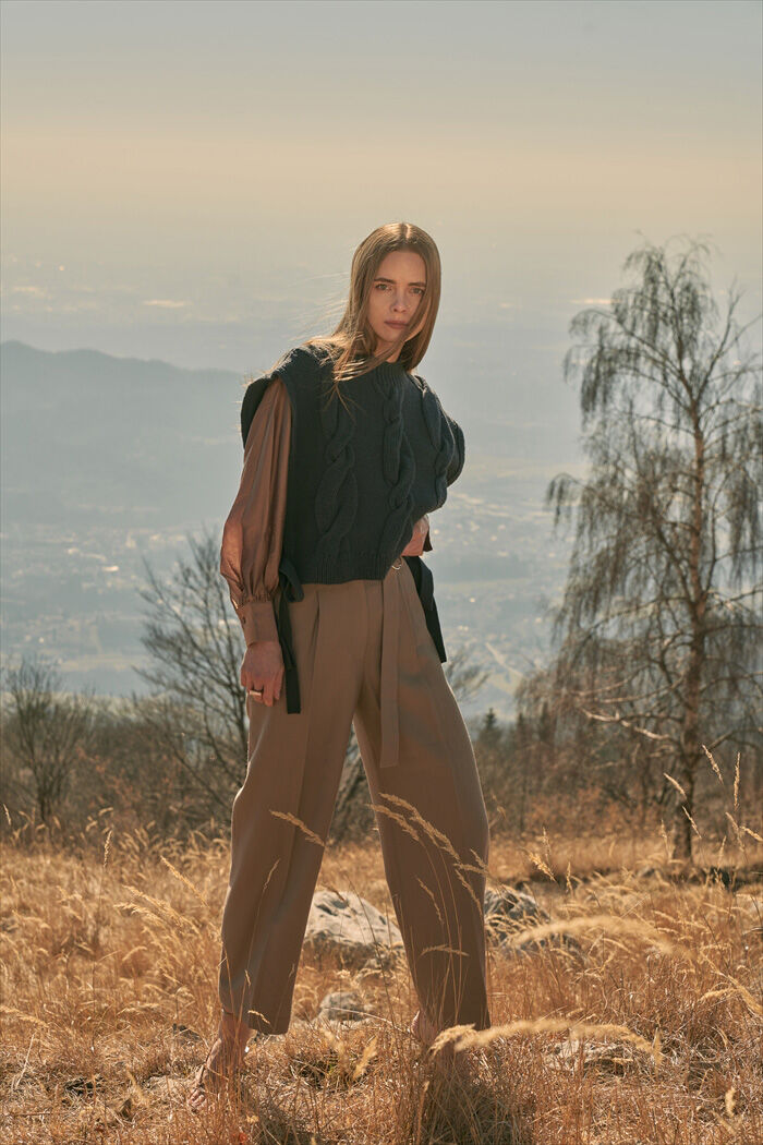 BACKYARD FAMILY「MIND マインド ベルトワイドパンツ 通販 ワイド パンツ ズボン 長ズボン ロングパンツ」|その他|