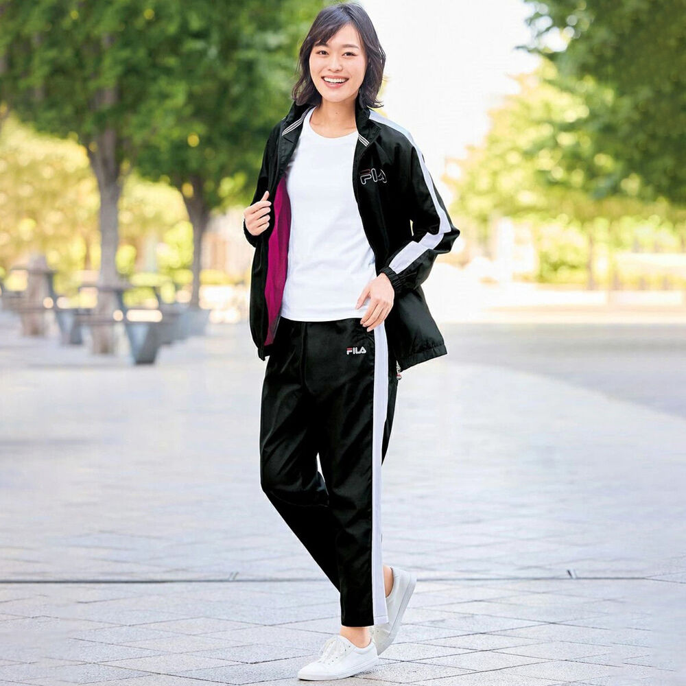 BACKYARD FAMILY「FILA フィラ ジャージ レディース 961464 上下セット 通販 スウェット ルームウェア」|その他|ブラック1