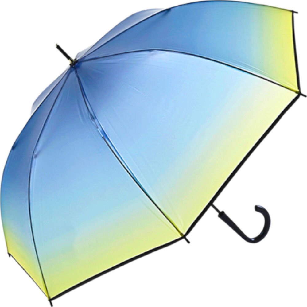 KiU「傘 レディース 大きめ 通販 プラスチックアンブレラ ビニール傘 長傘 雨傘 レディース傘 かさ」|傘|ブルー1