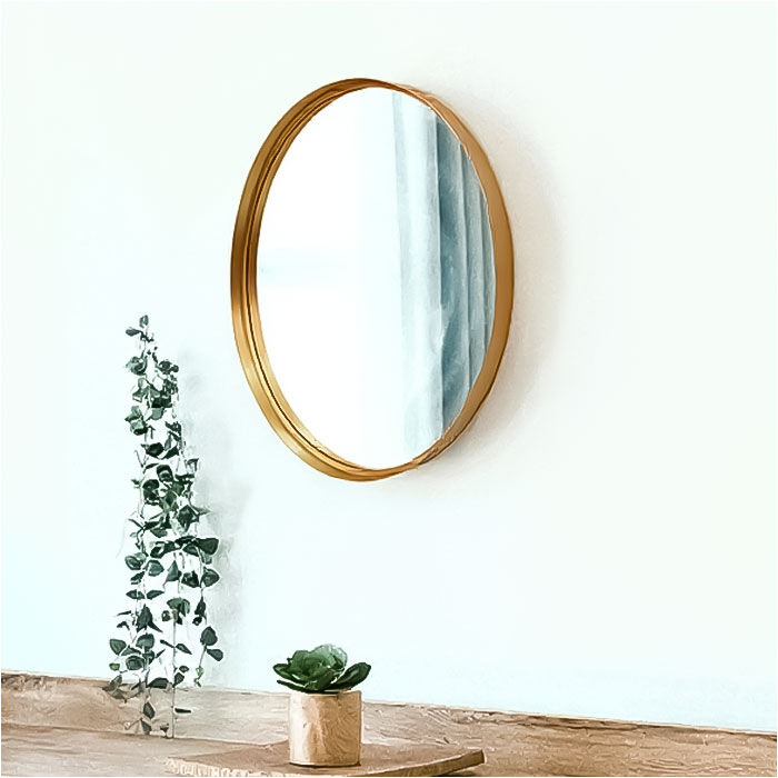 BACKYARD FAMILY「おしゃれ 丸 壁掛け 鏡 L 通販 ミラー ウォールミラー 壁掛けミラー 壁掛け鏡 洗面鏡 丸型」|その他|