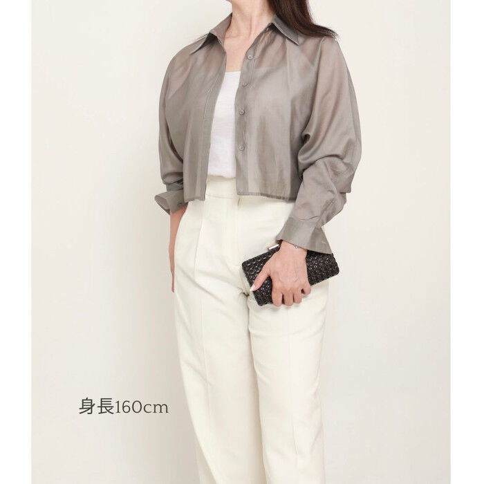 BACKYARD FAMILY「シースルー シャツ レディース 通販 シースルーシャツ トップス シアーシャツ 羽織り 羽織 上着」|シャツ・ブラウス|