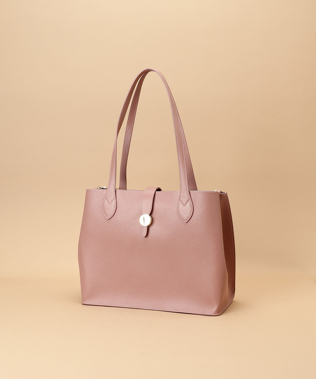 Samantha Thavasa「サークルモチーフスクエアレザートートバッグ 大サイズ」|トートバッグ|