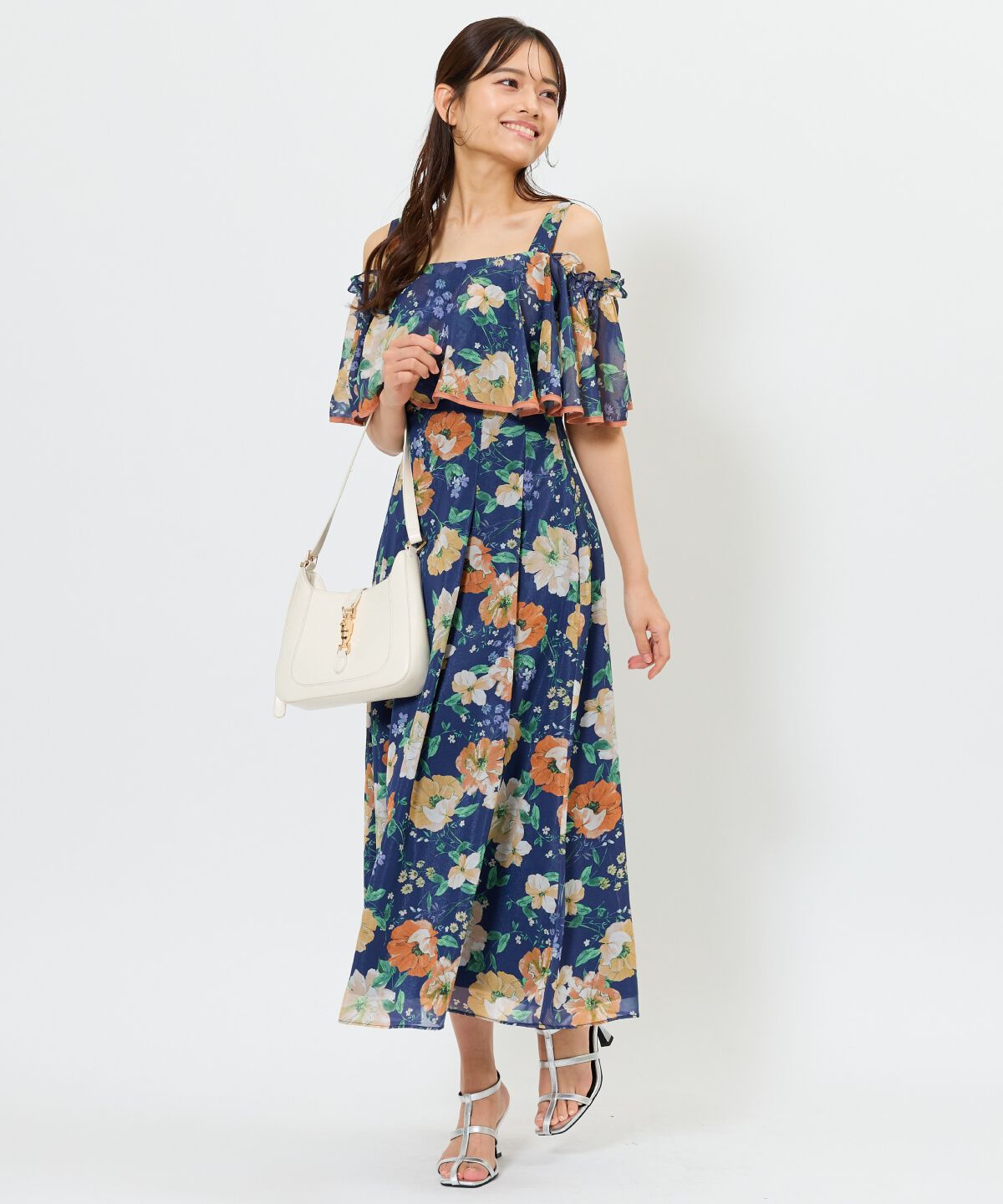 アンドクチュール「アネモネフラワー2WAYワンピース」|ワンピース|