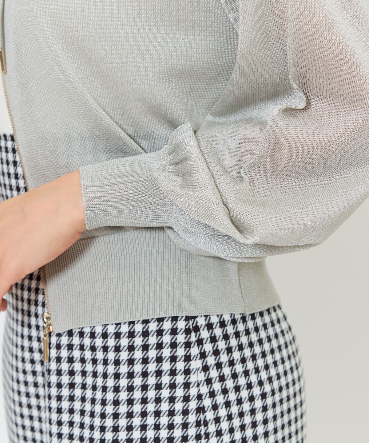 アンドクチュール「コンパクトシアーフーディー」|パーカー|