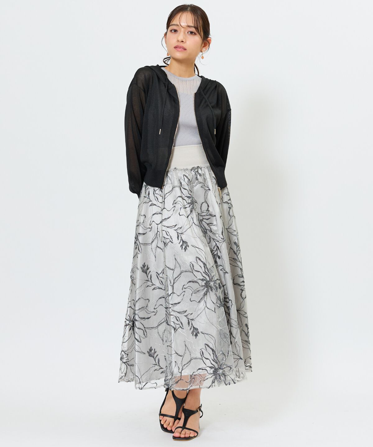 アンドクチュール「コンパクトシアーフーディー」|パーカー|