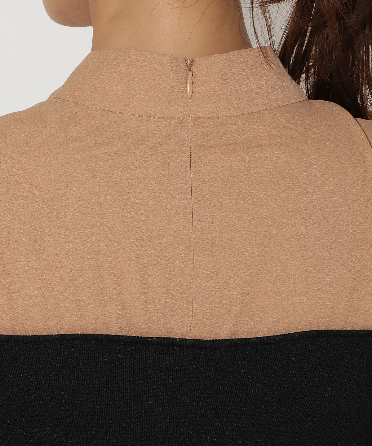 アンドクチュール「ボウタイ&times;ニットドッキングワンピース」|ワンピース|