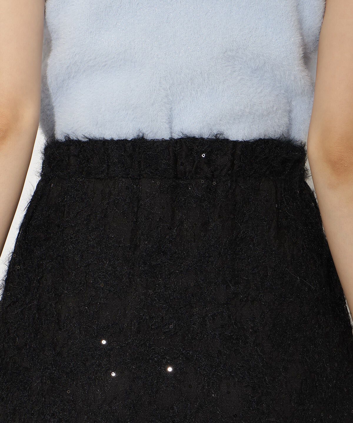 アンドクチュール「へアリーレースマーメイドスカート」|フレア|