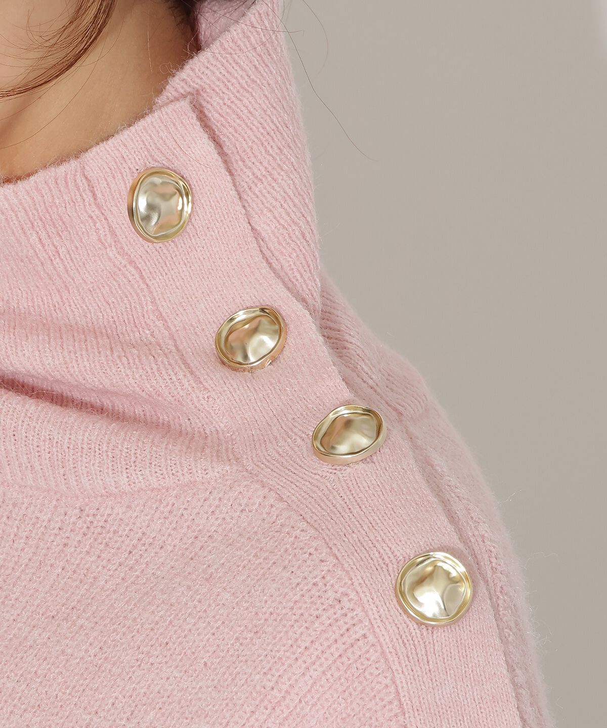 アンドクチュール「ショルダーボタンマルチウェイニットプルオーバー」|ニット・セーター|