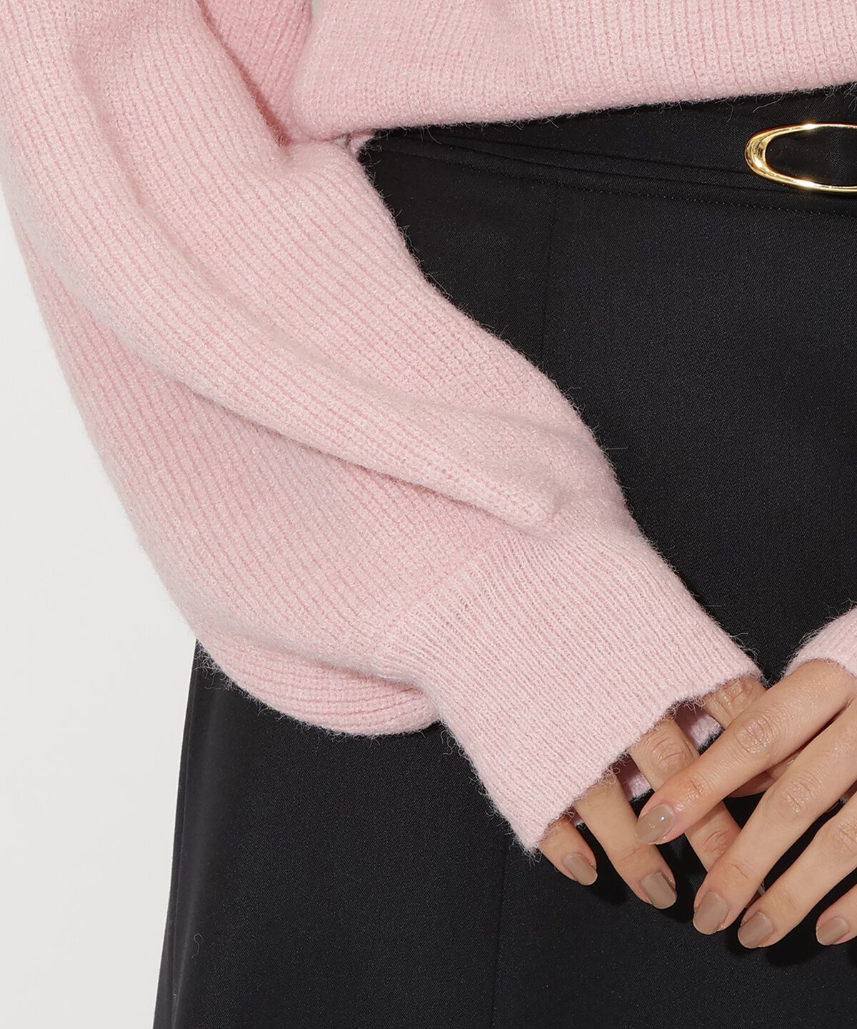 アンドクチュール「ショルダーボタンマルチウェイニットプルオーバー」|ニット・セーター|