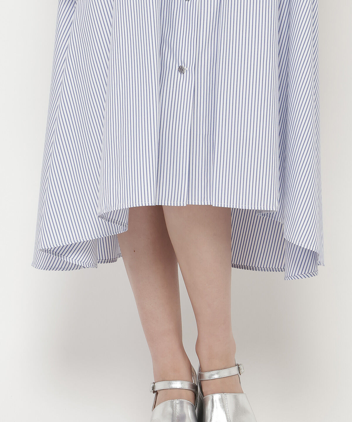 REDYAZEL「ケープフレアストライプワンピース」|ワンピース|