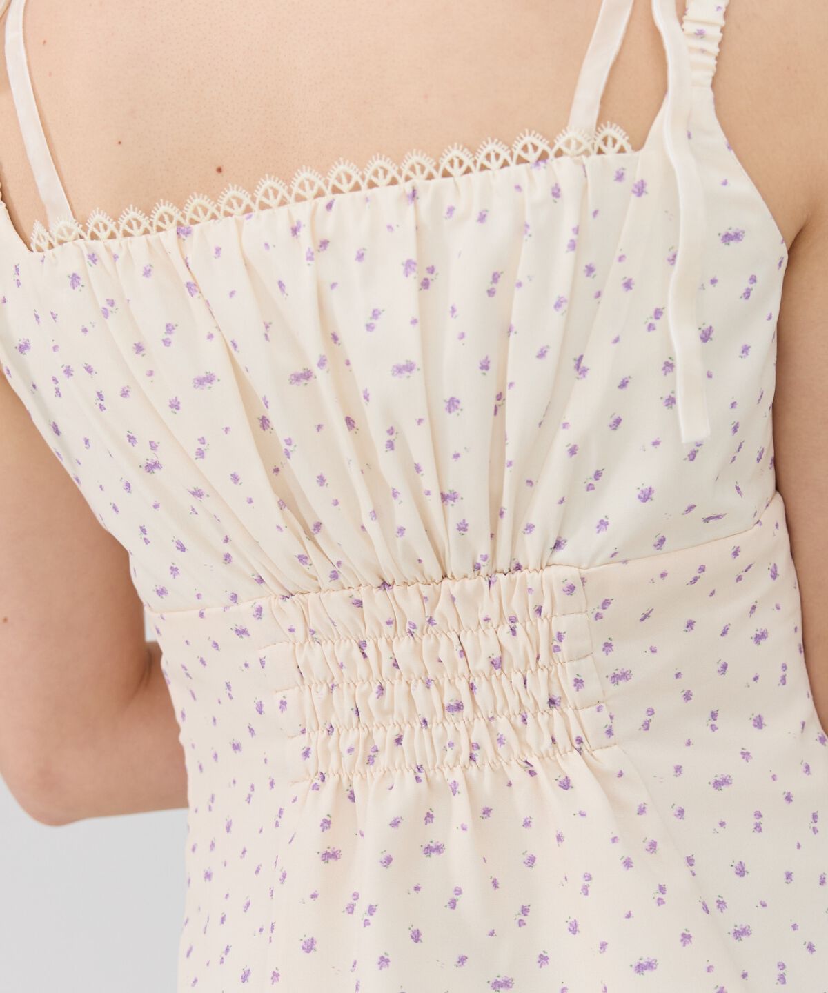 REDYAZEL「ミニフラワーWストラップロングワンピース」|ワンピース|