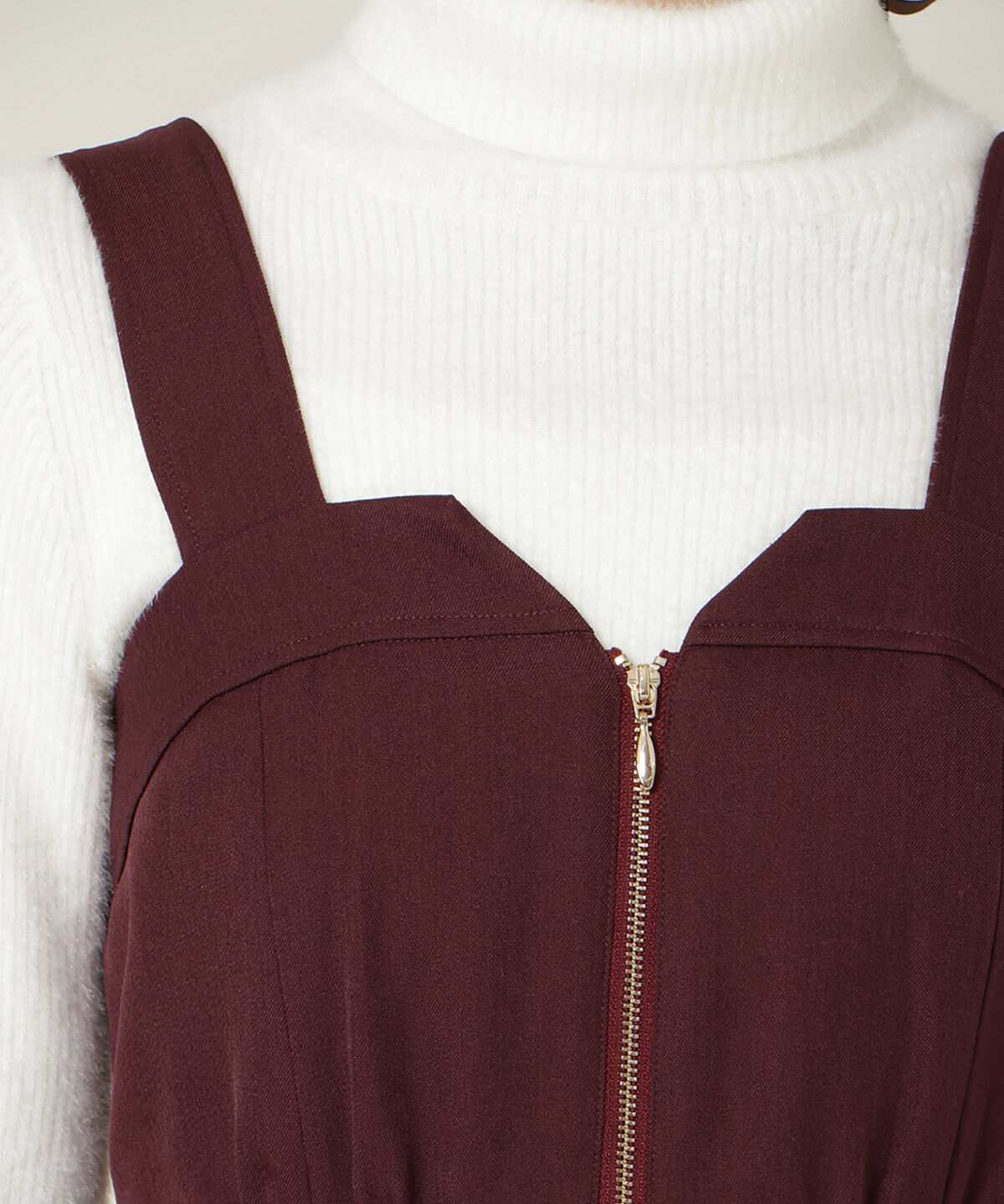 WILLSELECTION「ZIPデザインフレアジャンスカ」|ワンピース|