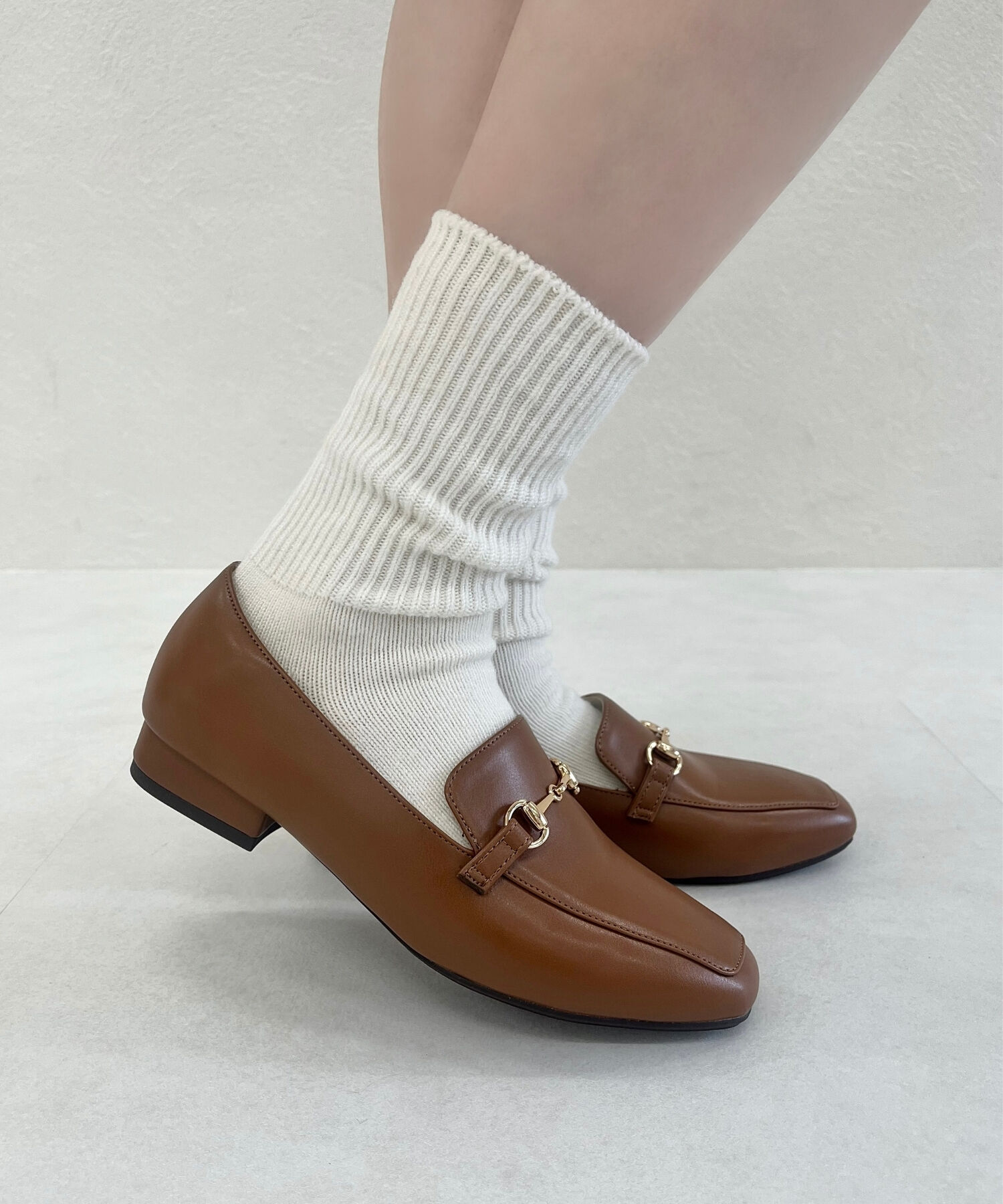 ORiental TRaffic「【跳べるパンプス/シリーズ累計１５０万足突破】スクエアトゥ ビット モチーフ  ローファー /R-3210」|パンプス|