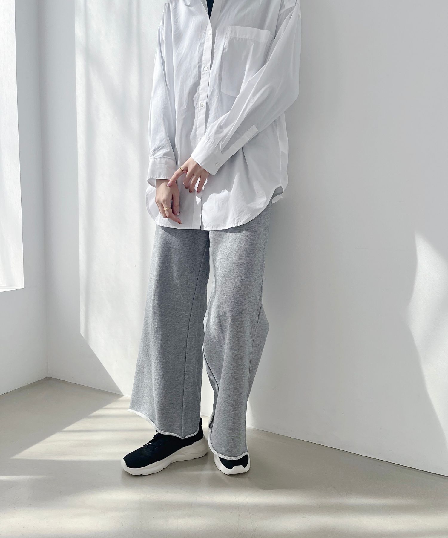 ORiental TRaffic「 【瞬間フィット】 ニットスニーカー /OT3757 軽量 歩きやすい 楽ちん ハンズフリー」|スニーカー|