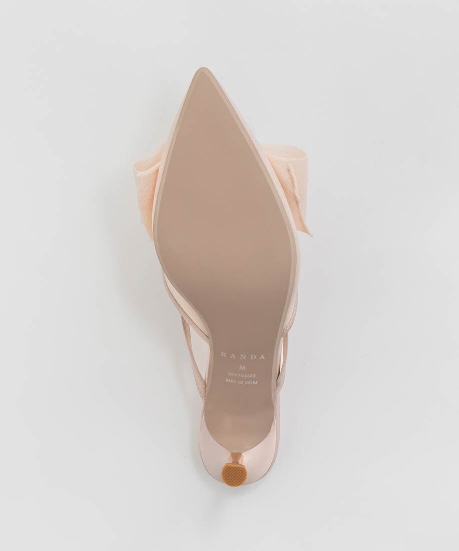  「シアーリボンミュールパンプス」|パンプス|