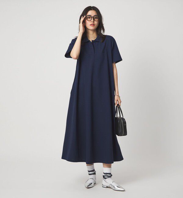 UNITED ARROWS green label relaxing「【別注】＜LACOSTE＞ポロドレス」|ワンピース|NAVY