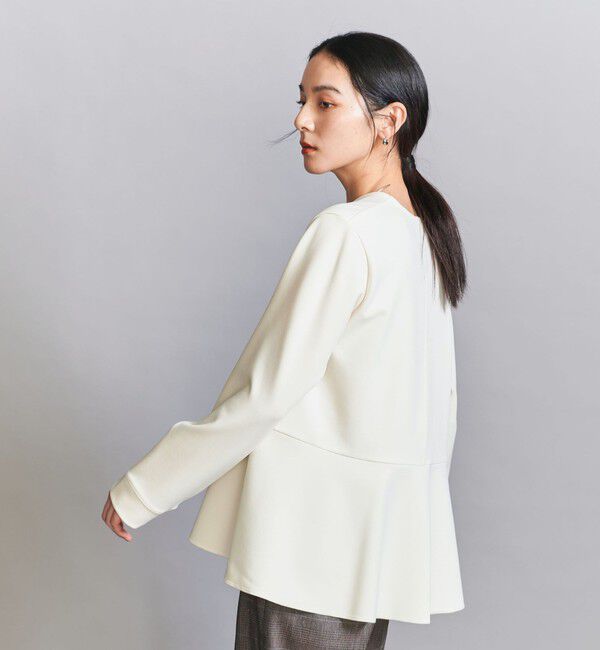 BEAUTY&YOUTH UNITED ARROWS「【WEB限定 Wardrobe DAILY MINIMAL】ペプラム Vネックプルオーバーカットソー」|Tシャツ・カットソー|