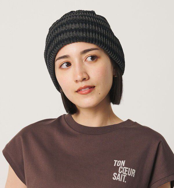 BEAUTY&YOUTH UNITED ARROWS「＜RACAL＞シアー メッシュ ニットキャップ」|ニット帽|BLACK