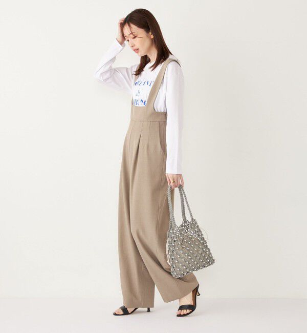 SHIPS Colors 「SHIPS Colors:〈洗濯機可能〉ハイウエスト サロペット」|オールインワン|