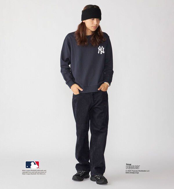 SHIPS「【WEB限定】SHIPS: VINTAGE PEANUTS&times;MLB プリント クルーネック スウェット」|スウェット・ジャージ|