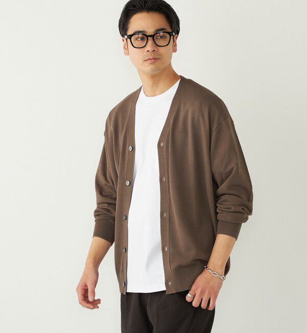 SHIPS Colors 「《予約》【WEB限定】SHIPS Colors:〈接触冷感・洗濯機可能〉ライト カーディガン◆」|カーディガン|ブラウン
