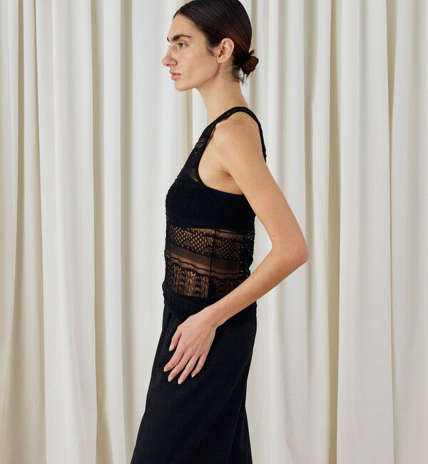 DES PRES「レースステッチ タンクトップ」|タンクトップ|