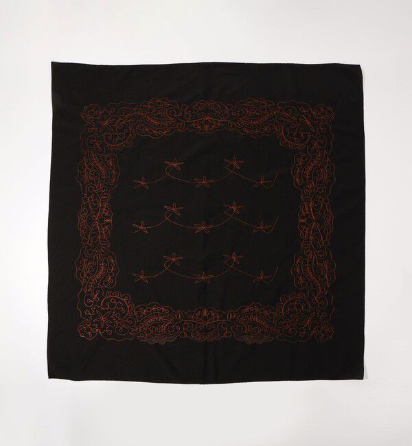 TOMORROWLAND GOODS「ASAUCE MELER コットンシルクエンブロイダリー バンダナスカーフ」|バンダナ・スカーフ|