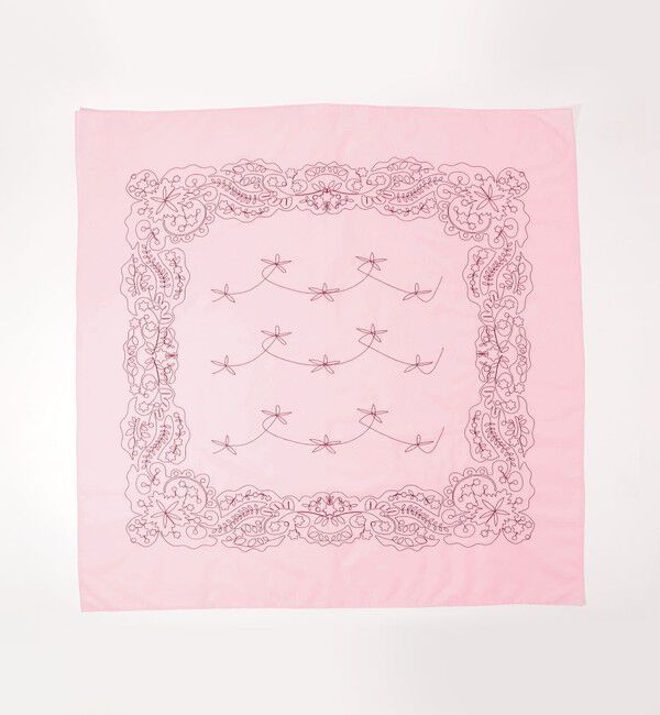 TOMORROWLAND GOODS「ASAUCE MELER コットンシルクエンブロイダリー バンダナスカーフ」|バンダナ・スカーフ|