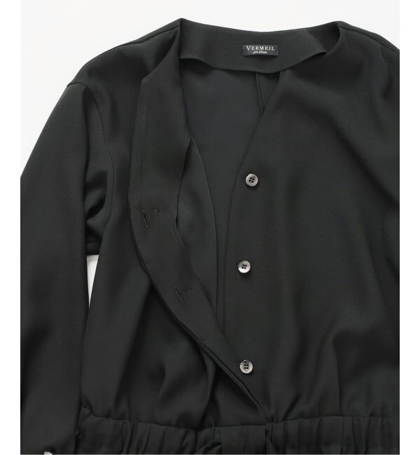 VERMEIL par iena「バックサテンジョーゼットオールインワン」|オールインワン|