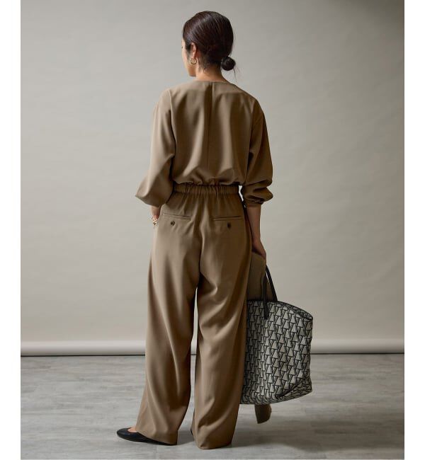 VERMEIL par iena「バックサテンジョーゼットオールインワン」|オールインワン|