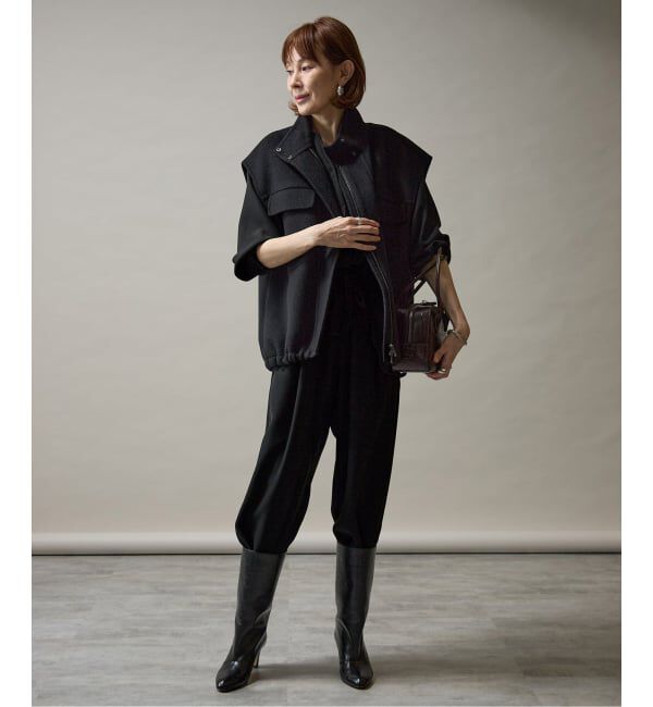 VERMEIL par iena「バックサテンジョーゼットオールインワン」|オールインワン|