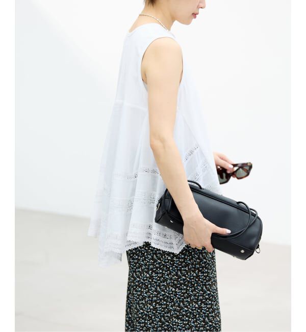 IENA「《予約》AAYUSHI/アユーシ バックスカーフノースリーブトップス SGN08111」|Tシャツ・カットソー|