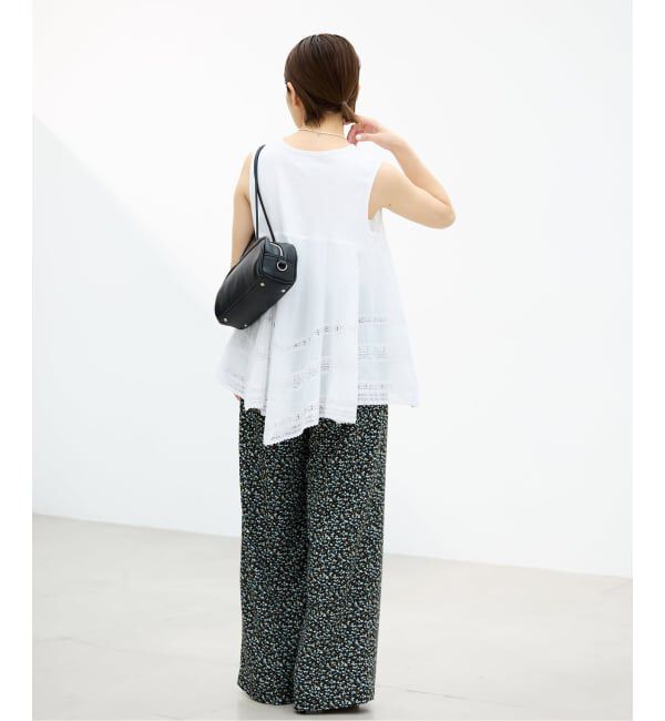 IENA「《予約》AAYUSHI/アユーシ バックスカーフノースリーブトップス SGN08111」|Tシャツ・カットソー|