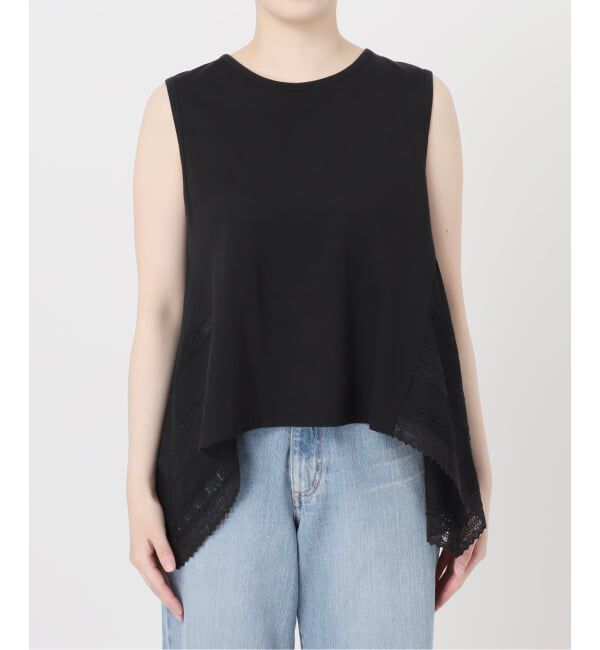 IENA「《予約》AAYUSHI/アユーシ バックスカーフノースリーブトップス SGN08111」|Tシャツ・カットソー|