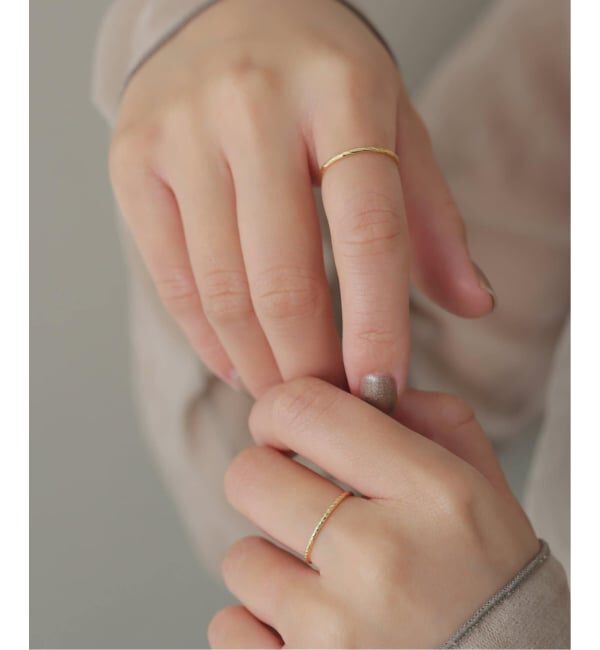 Lilas by Spick&Span「スクリューカットリング K18」|リング|