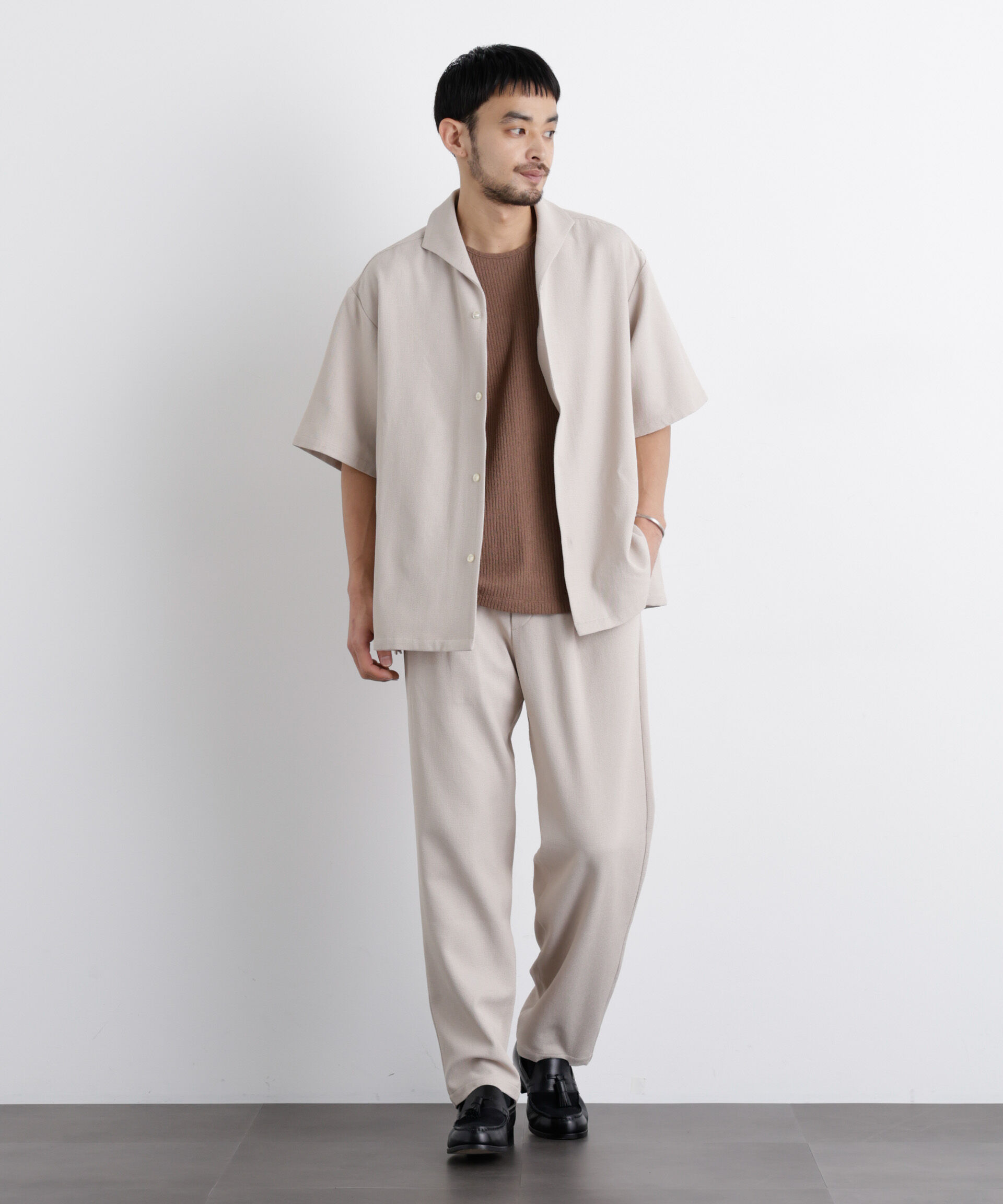 nano･universe「｢Meaningful Continuity｣coveross(R) EOS ﾎﾟﾘｴｽﾃﾙﾌﾞｯﾁｬｰｲﾀﾘｱﾝｶ」|シャツ・ブラウス|