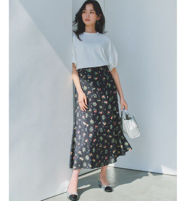 組曲「クラッシックフラワープリント フレアスカート」|スカート|