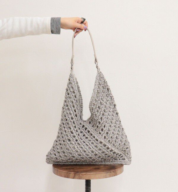 fredy emue「ミックスヤーンペーパー三角バッグ」|ショルダー・メッセンジャー|