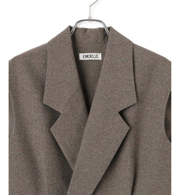 ADAM ET ROPE'「【EMOELLE】スリーブレスオールインワン メランジ」|オールインワン|