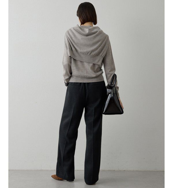 THE PAUSE「【THE PAUSE】ツイードタックパンツ」|チノ|