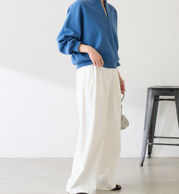  「《総売上数1.6万枚突破！》ジップスウェットライクニット」|ニット・セーター|