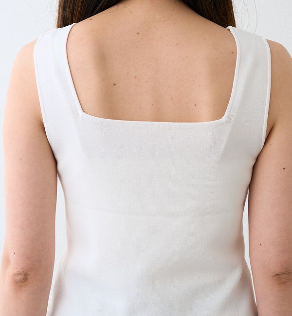  「予約【接触冷感機能付き】クールタッチ2wayニットタンクトップ」|ニット・セーター|