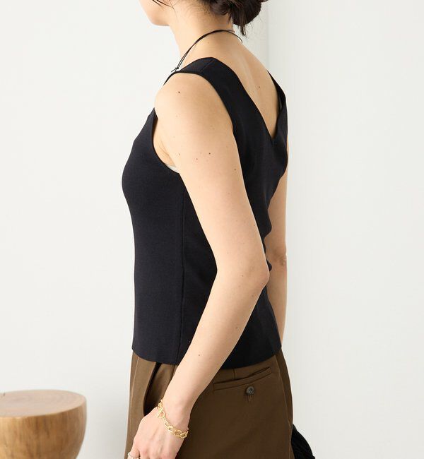  「予約【接触冷感機能付き】クールタッチ2wayニットタンクトップ」|ニット・セーター|