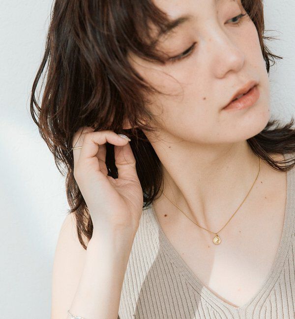  「予約【セットアップ対応可】レースヘムスリーブレスニット」|ニット・セーター|