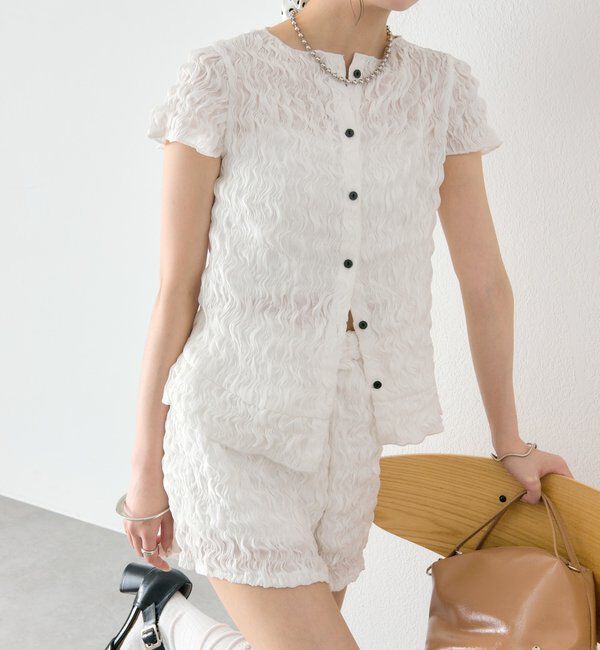  「エアリーシャーリングブラウス」|シャツ・ブラウス|