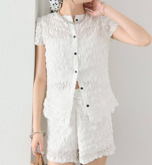  「エアリーシャーリングブラウス」|シャツ・ブラウス|